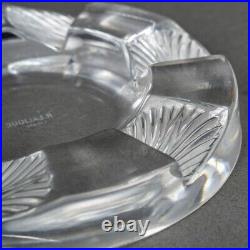 Cendrier Art Deco Cuba Verre Blanc Rene Lalique R. Lalique Glass Ashtray