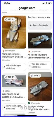 Cendrier art déco Fond d'aluminium