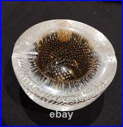 Cendrier verre Murano Alà bulles bullé Vintage Ashtray époque art déco années 30