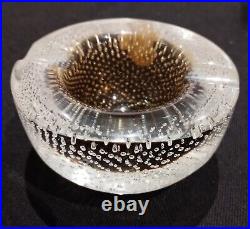 Cendrier verre Murano Alà bulles bullé Vintage Ashtray époque art déco années 30