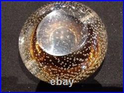 Cendrier verre Murano Alà bulles bullé Vintage Ashtray époque art déco années 30