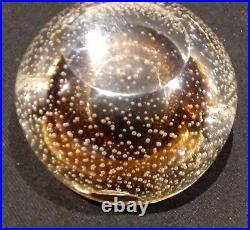 Cendrier verre Murano Alà bulles bullé Vintage Ashtray époque art déco années 30