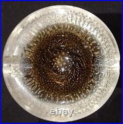 Cendrier verre Murano Alà bulles bullé Vintage Ashtray époque art déco années 30