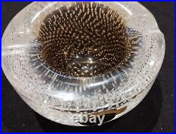 Cendrier verre Murano Alà bulles bullé Vintage Ashtray époque art déco années 30