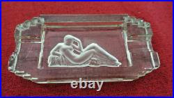 Cendrier verre art deco