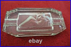 Cendrier verre art deco