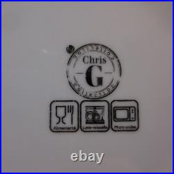 Céramique porcelaine assiette plate Chris G collection art déco France N6799 Céramique porcelaine assiette plate Chris G collection art déco France N6799