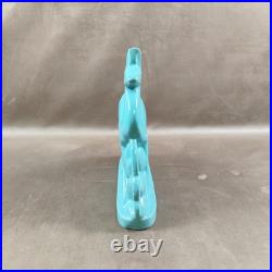 Cerf Art Déco signé St Clément en faïence numéro 587-2 France Vintage 1930