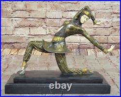 Chiparus Cabaret Style Bronze Danseuse Statue Élégant Art Déco Collection Chiparus Cabaret Style Bronze Danseuse Statue Élégant Art Déco Collection
