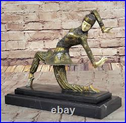 Chiparus Cabaret Style Bronze Danseuse Statue Élégant Art Déco Collection Chiparus Cabaret Style Bronze Danseuse Statue Élégant Art Déco Collection