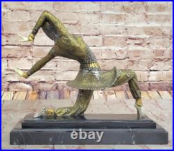 Chiparus Cabaret Style Bronze Danseuse Statue Élégant Art Déco Collection Chiparus Cabaret Style Bronze Danseuse Statue Élégant Art Déco Collection