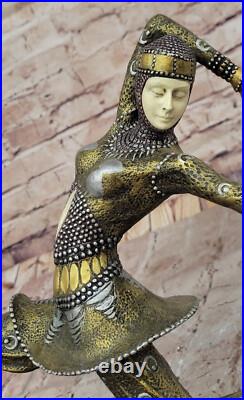 Chiparus Cabaret Style Bronze Danseuse Statue Élégant Art Déco Collection Chiparus Cabaret Style Bronze Danseuse Statue Élégant Art Déco Collection