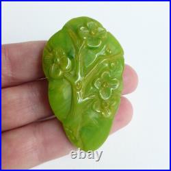 Clip Bijou Galalithe H. Hamm 62 mm 1920/1930 Art Deco Galalith Clip