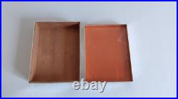 Coffret Art deco Boite à cigarettes a carte pierre et argent 925/1000ème