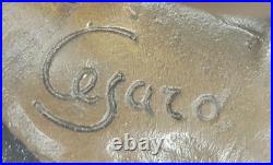 Collection Art Bronze Sculpture Signée Original Chair Fille Érotique Déco Chaud