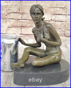 Collection Art Déco Bronze Français Nu Assis Par Amedeo Gennarelli