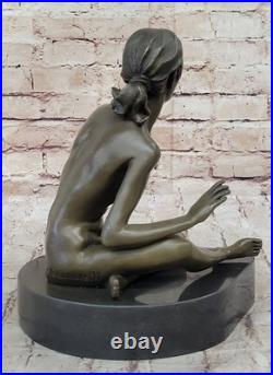 Collection Art Déco Bronze Français Nu Assis Par Amedeo Gennarelli