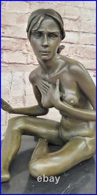 Collection Art Déco Bronze Français Nu Assis Par Amedeo Gennarelli