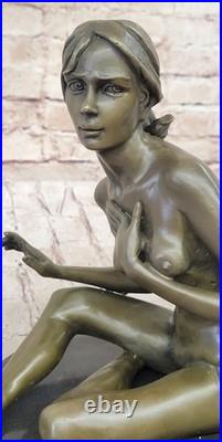 Collection Art Déco Bronze Français Nu Assis Par Amedeo Gennarelli