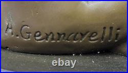 Collection Art Déco Bronze Français Nu Assis Par Amedeo Gennarelli