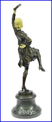 Collection Art Déco Gypsy Danseuse Avec / Décor Bronze Sculpture Figurine Solde