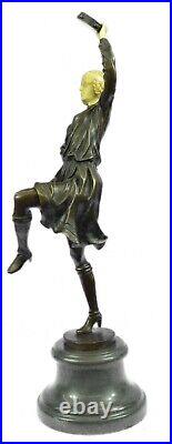 Collection Art Déco Gypsy Danseuse Avec / Décor Bronze Sculpture Figurine Solde