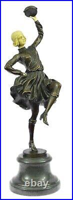 Collection Art Déco Gypsy Danseuse Avec Ouvre Bronze Sculpture Figurine Cadeau