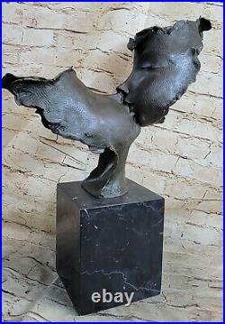 Collection Bronze Sculpture Statue Art Déco Rare Salvador Dali Bisou Figurine Nr