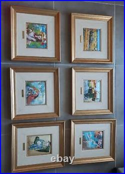 Collection de 6 tableaux en émaux des impressionnistes