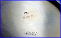 Compact Art Déco En Argent Stg Attrayant Et Émail Bleu H/M 1939 Deakin & Francis