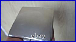 Compact Art Déco En Argent Stg Et Émail Jaune Attrayant H/M 1938 Harmon Bros Compact Art Déco En Argent Stg Et Émail Jaune Attrayant H/M 1938 Harmon Bros