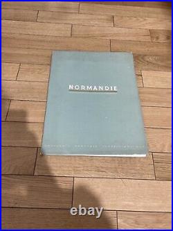 Compagnie Generale Transatlantique Paquebot Normandie Art Deco J. Dunant 1937 Eo