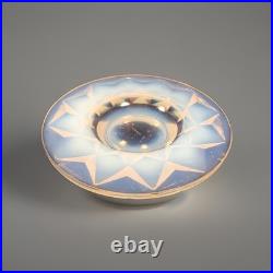Coupe Opalescent Bowl Opalescent Art Deco 1930 Gueron Plat Objet Collection
