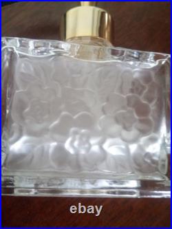 Cristallerie d'Art VAPORISATEUR PARFUM ART DECO Pompe tissu noir Fonctionne
