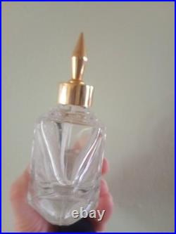 Cristallerie d'Art VAPORISATEUR PARFUM ART DECO Pompe tissu noir Fonctionne