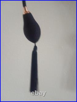 Cristallerie d'Art VAPORISATEUR PARFUM ART DECO Pompe tissu noir Fonctionne