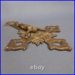 Crucifix Religieux Art Déco'Sculpture Laiton Mural Art Saint Italie 1950 Crucifix Religieux Art Déco'Sculpture Laiton Mural Art Saint Italie 1950