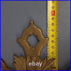 Crucifix Religieux Art Déco'Sculpture Laiton Mural Art Saint Italie 1950 Crucifix Religieux Art Déco'Sculpture Laiton Mural Art Saint Italie 1950