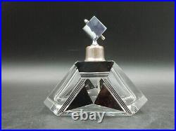 Czech Art Déco Vaporisateur parfum Karl Palda 1930 cristal Bohême taillé émaillé Czech Art Déco Vaporisateur parfum Karl Palda 1930 cristal Bohême taillé émaillé