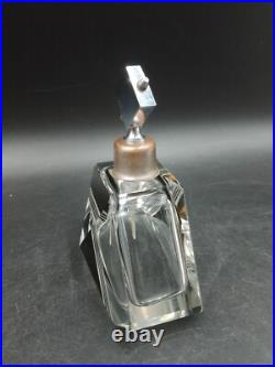 Czech Art Déco Vaporisateur parfum Karl Palda 1930 cristal Bohême taillé émaillé Czech Art Déco Vaporisateur parfum Karl Palda 1930 cristal Bohême taillé émaillé