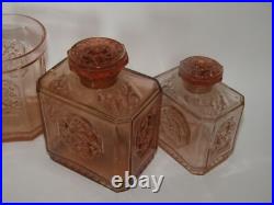 Czech Necessaire De Toilette 3 Flacon A Parfum Art Deco Perfume Bottle Set