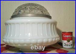 DECO Lampe de plafond Globe Vintage Art glass lait Chandelier Gothic Hanging Lighting