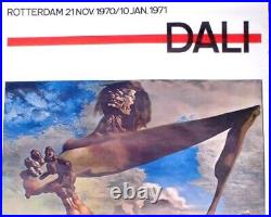 Dali / Affiche originale expo Rotterdam 1970 /Boymans/ Déco / Collection/ ART