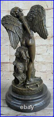 De Collection Art Bronze Sculpture Putti Cupidon Déco Mythique St. Valentin En