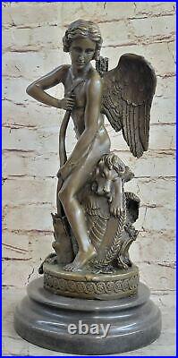 De Collection Art Bronze Sculpture Putti Cupidon Déco Mythique Valentin Cadeau