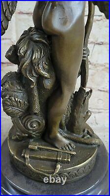 De Collection Art Bronze Sculpture Putti Cupidon Déco Mythique Valentin Cadeau