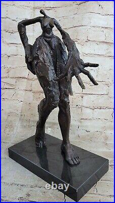 De Collection Bronze Sculpture Statue Art Déco Chair Salvador Dali Dame Figurine
