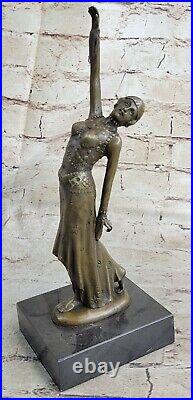 De Collection Figurine Bronze Décor D. H. Art Déco Danseuse Sculpture Statue De Collection Figurine Bronze Décor D. H. Art Déco Danseuse Sculpture Statue