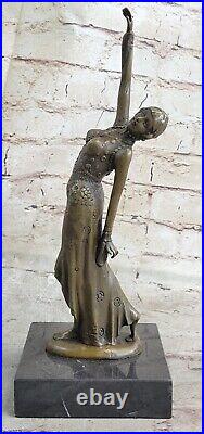 De Collection Figurine Bronze Décor D. H. Art Déco Danseuse Sculpture Statue De Collection Figurine Bronze Décor D. H. Art Déco Danseuse Sculpture Statue