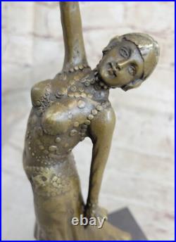De Collection Figurine Bronze Décor D. H. Art Déco Danseuse Sculpture Statue De Collection Figurine Bronze Décor D. H. Art Déco Danseuse Sculpture Statue